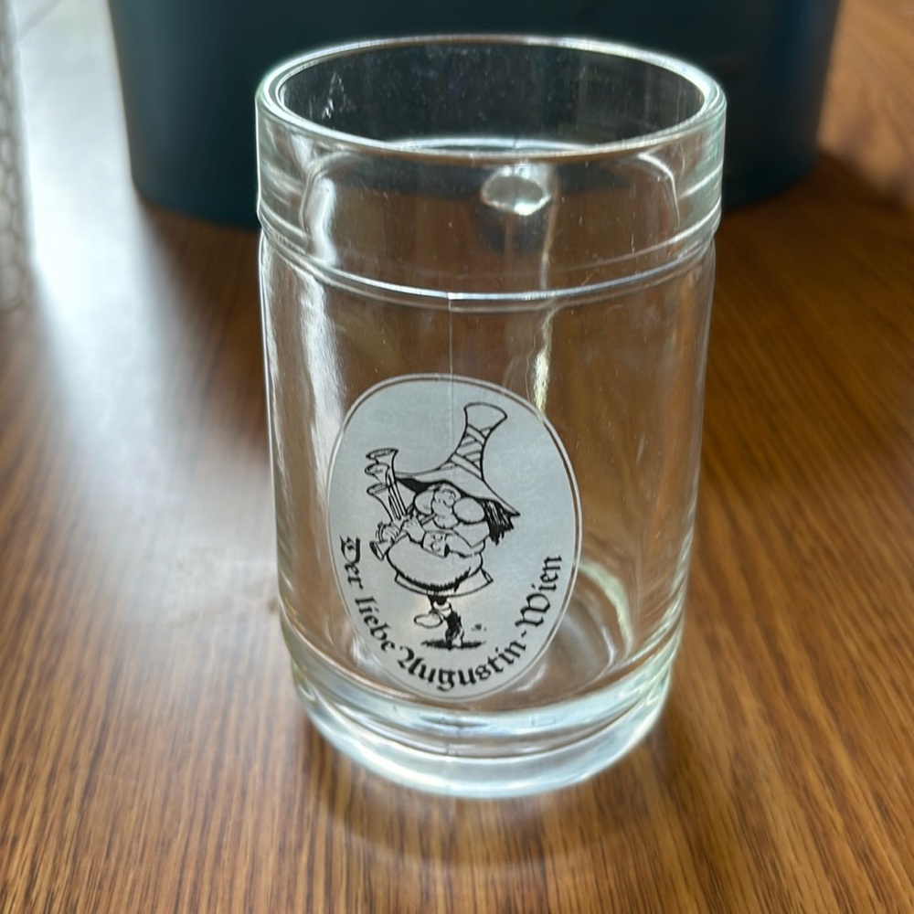Vintage 4” Tall Austria Beer Glass